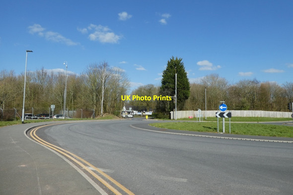 Photo 6"x4" Roundabout near Thorley Lane Davenport Green\/SJ8086 c2022