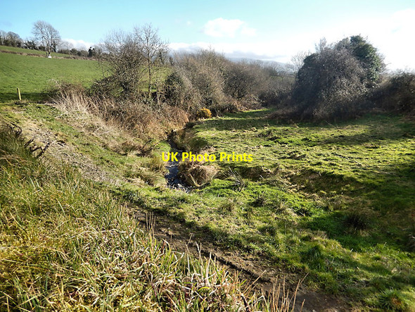 Photo 6"x4" Fields and Stream Drangan c2022