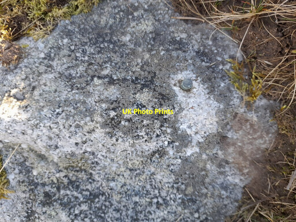 Photo 6"x4" Ordnance Survey Rivet Rhiwfawr c2022