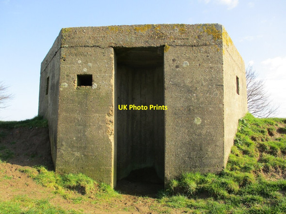 Photo 6"x4" Type 22 pillbox, Benington Marsh Benington Sea End c2022