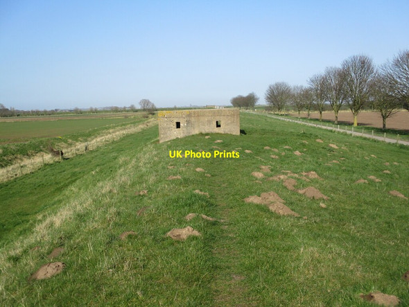 Photo 6"x4" Type 22 pillbox, Benington Marsh Benington Sea End c2022 P1