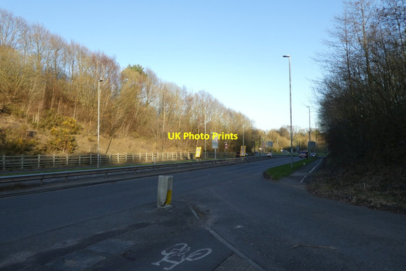 Photo 6"x4" Wilmslow Road near a roundabout Morley\/SJ8282 c2022