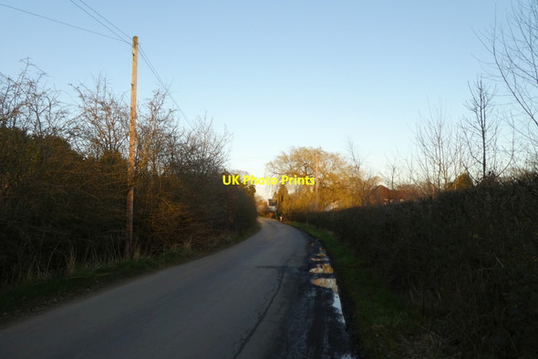 Photo 6"x4" Wooden poles along Moss Lane Moss Nook\/SJ8385 c2022
