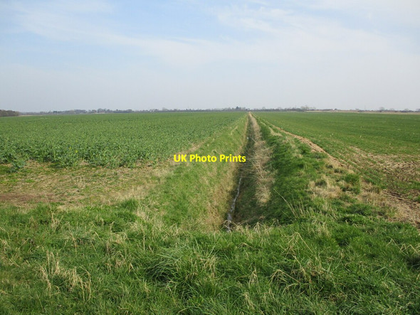 Photo 6"x4" Drain off Mallow's Lane Sibsey Fen Side c2022