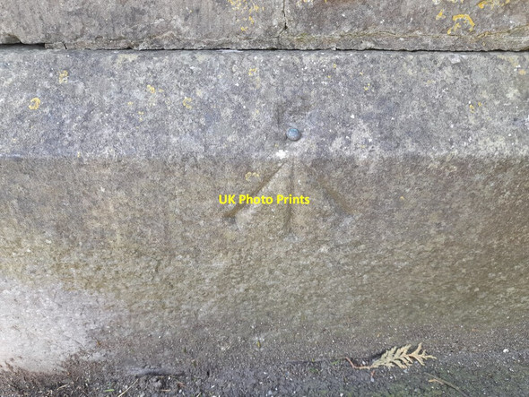 Photo 6"x4" Ordnance Survey Rivet Narberth\/Arberth c2022