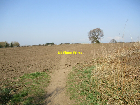 Photo 6"x4" Bridleway to Eakring Road Bilsthorpe c2022