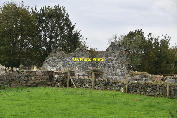 Photo 6"x4" Ruin outside Doe Castle Creeslough c2021