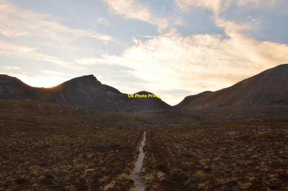 Photo 6"x4" Footpath to Quinag, Sutherland Allt na Bradhan c2022