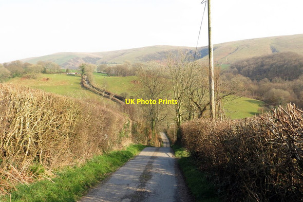 Photo 6"x4" Heol fach wledig \/ Minor rural road Myddfai c2022