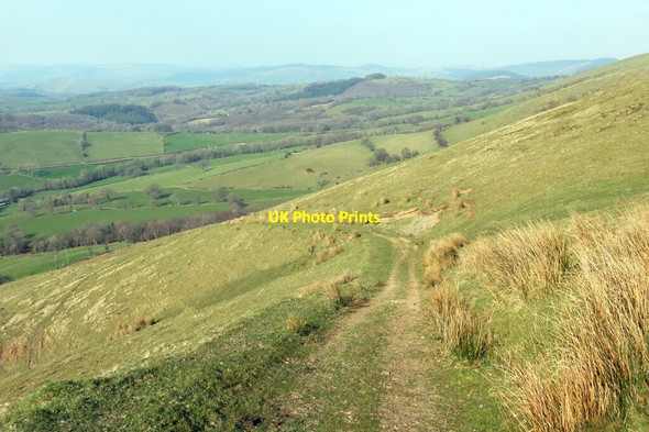 Photo 6"x4" Trac ar lethrau Mynydd Myddfai \/ Track on the slopes of Mynydd Myddfai Myddfai c2022