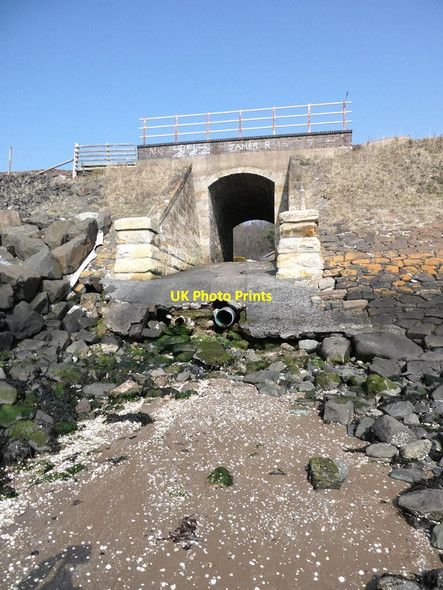 Photo 6"x4" Tunnel under the railway Burntisland c2022
