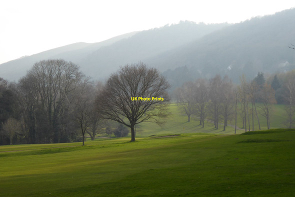Photo 6"x4" Worcestershire Golf Course and the Malvern Hills Upper Wyche c2022