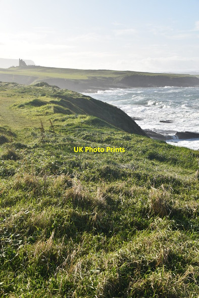 Photo 6"x4" Grassy cliff top Mullaghmore c2021