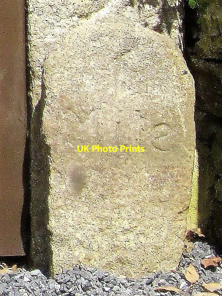Photo 6"x4" Old Milestone (Parole stone), West of Hele Cross Ashburton c2017