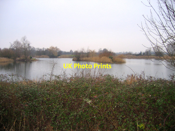 Photo 6"x4" Fishery, Baston Fen, Lincs Baston c2006