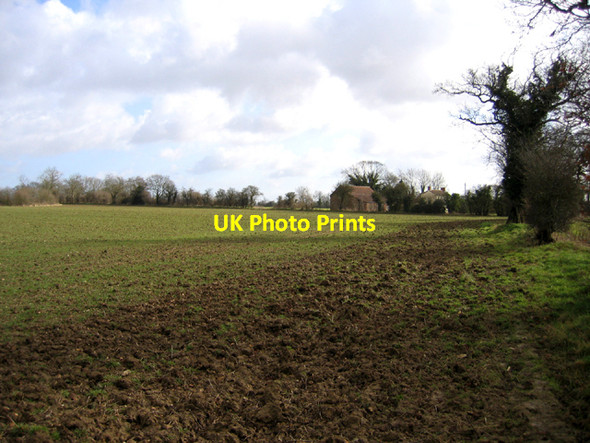 Photo 6"x4" Hamrow House and farmland, Hamrow, Norfolk Hamrow c2006