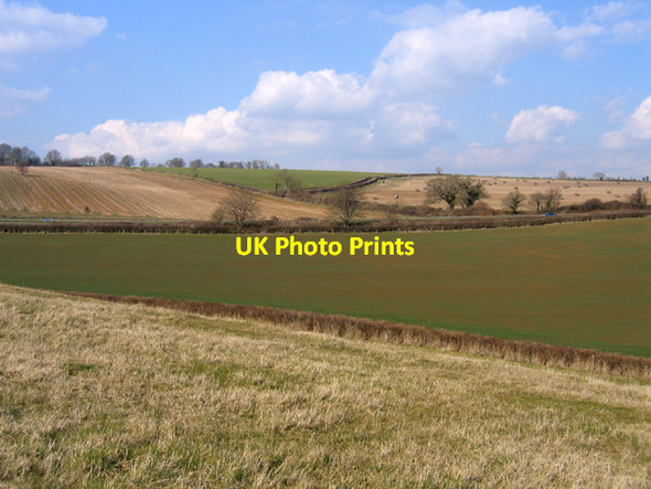 Photo 6"x4" Diagonals in the landscape, Sherborne, Dorset Sherborne\/ST6316 c2006