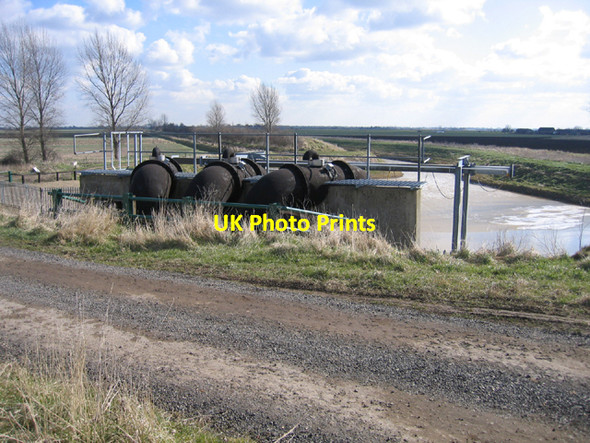 Photo 6"x4" Drainage pumps, Corporation Bank, Crowland, Lincs Stowgate c2006
