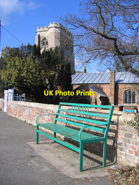Photo 6"x4" Parish seat and church, Cowbit, Lincs Cowbit c2006