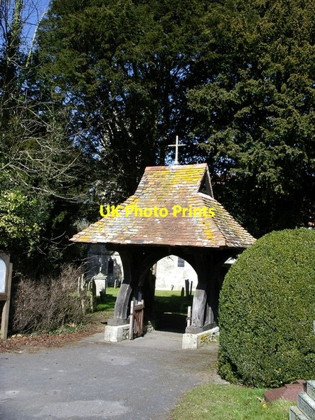 Photo 6"x4" The Lychgate at Holy Trinity Church, Wonston Wonston\/SU4739 c2006