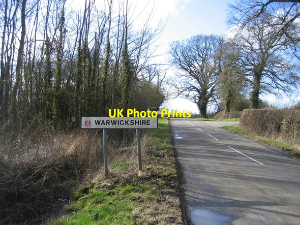Photo 6"x4" Warwickshire county boundary Stoneton c2006