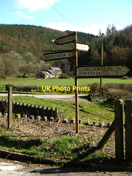 Photo 6"x4" Road Sign Horeb\/SN5128 c2006