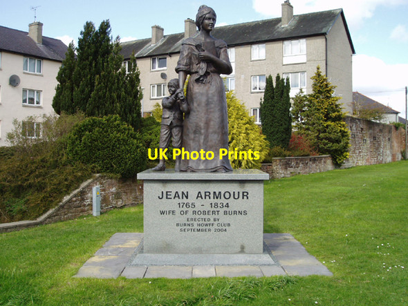 Photo 6"x4" Jean Armour Statue, Dumfries Dumfries c2006