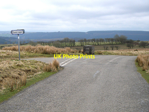 Photo 6"x4" Road Sign Gwernogle c2006