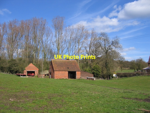 Photo 6"x4" Farm buildings at Lea End Lea End c2006