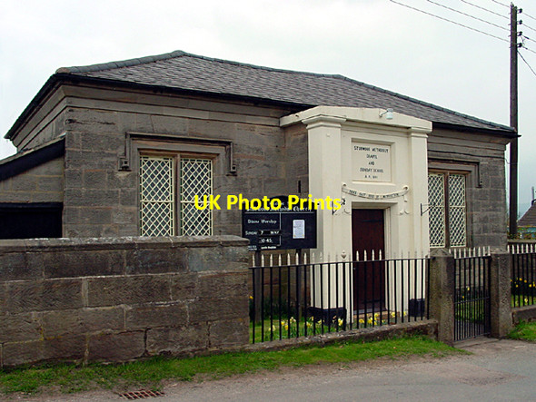 Photo 6"x4" Stubwood Methodist Chapel  and Sunday School Denstone c2006