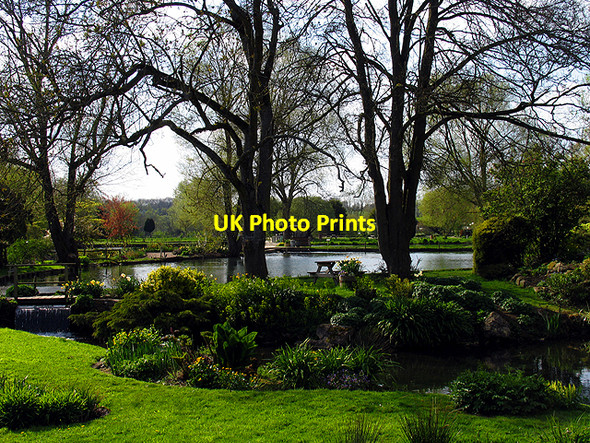 Photo 6"x4" Grounds of the Swan Hotel Bibury c2006