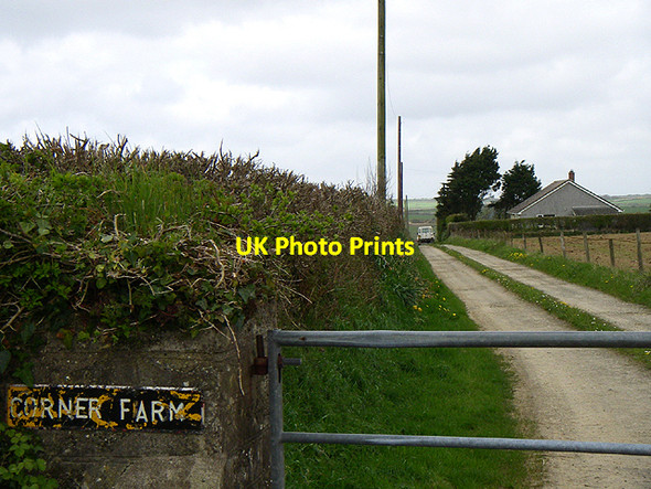 Photo 6"x4" Corner Farm Lambston c2006