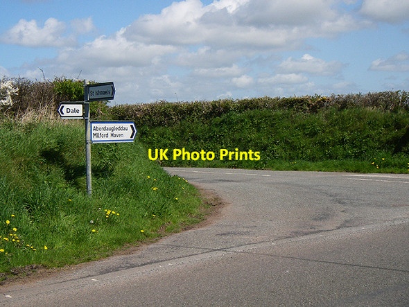 Photo 6"x4" Road Junction St Ishmael's c2006