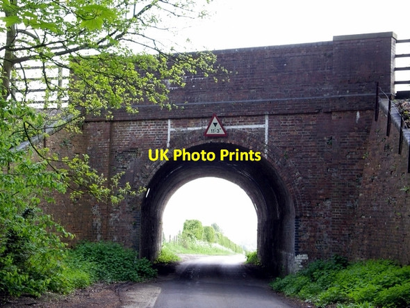 Photo 6"x4" Rail bridge over the Weston Colley to Northbrook road Weston Colley c2006