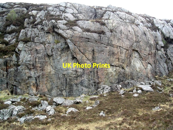 Photo 6"x4" Crag, Cnoc na-Moine Allt Creag Odhar c2006