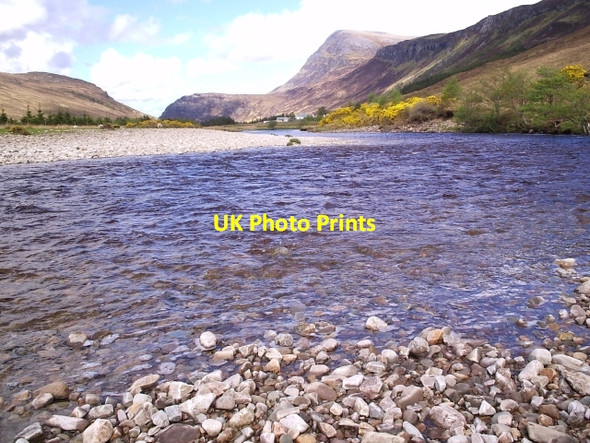 Photo 6"x4" Strathmore River Dun Dornaigil (Broch) c2006