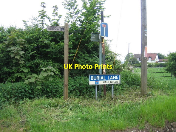 Photo 6"x4" Burial Lane Cruise Hill c2006