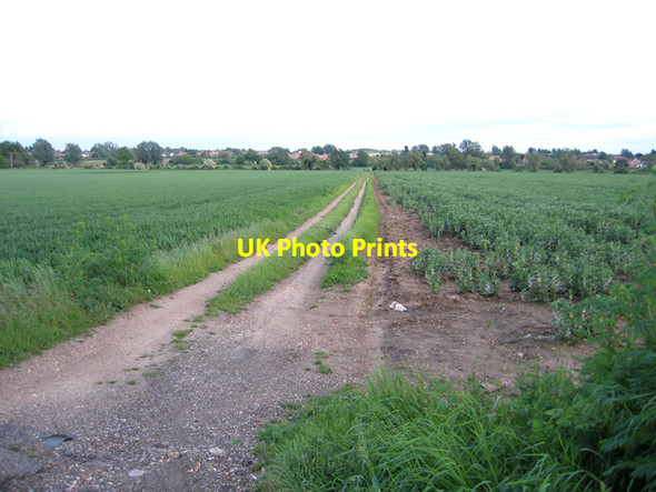 Photo 6"x4" Farm track down to the Ivel Navigation, Stanford, Beds Cliton Manor c2006