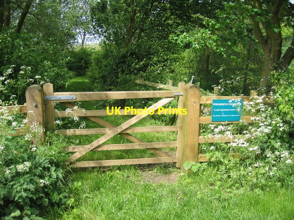Photo 6"x4" Permissive Footpath Dorsington c2006