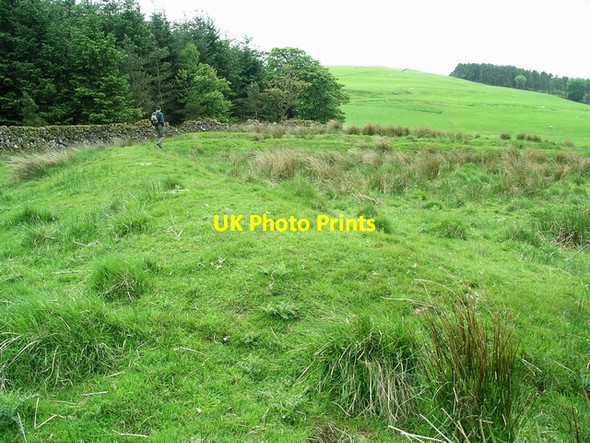Photo 6"x4" Earthworks, Burnswark Hill Bankshill c2006