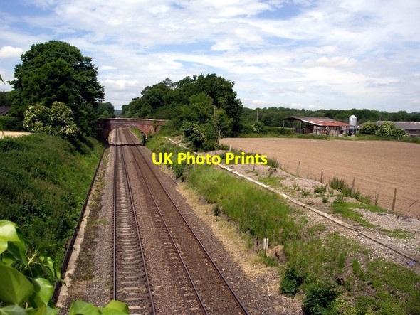 Photo 6"x4" Romsey to Salisbury railway Romsey c2006
