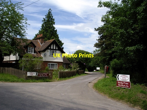 Photo 6"x4" Rear entrance to Stanbridge Earls School Romsey c2006