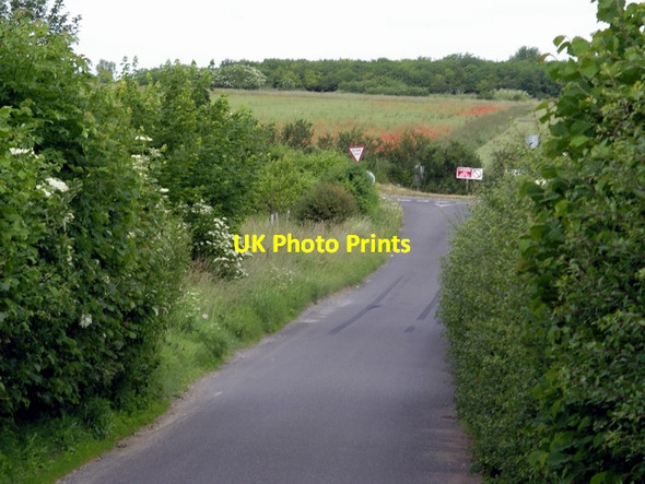 Photo 6"x4" Minor road from the Winterslows joins A30 East Winterslow c2006