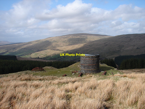 Photo 6"x4" Blea Moor Tunnel Ventilation Shaft Stone House\/SD7785 c2006