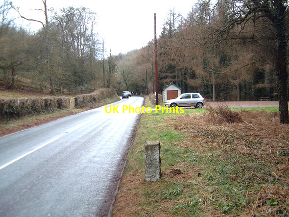 Photo 6"x4" Milestone - 3 Miles from Chepstow on the Usk road Itton\/ST4995 c2006