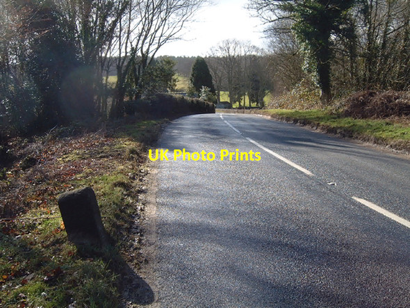 Photo 6"x4" Milestone - 5 Miles to Chepstow on the B4228 Brockweir c2006