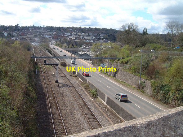 Photo 6"x4" Road & Rail Cross the Wye Chepstow\/Cas-Gwent c2005