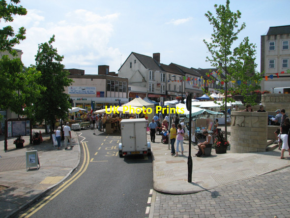 Photo 6"x4" Continental Market in Beaufort Square, Chepstow Chepstow\/Cas-Gwent c2006