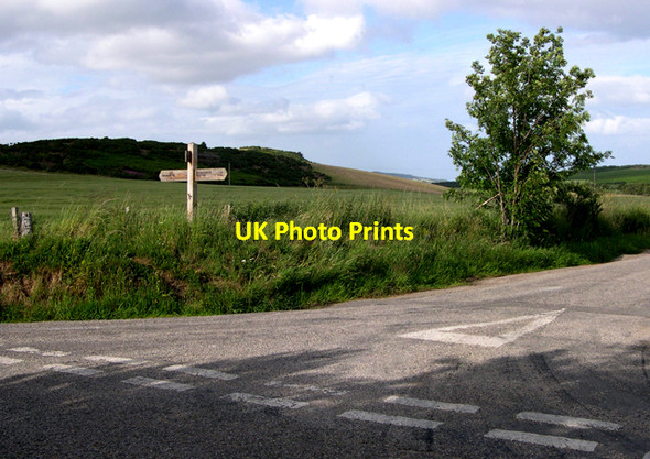 Photo 6"x4" Junction on Drumsmittal lane. Bogallan c2006