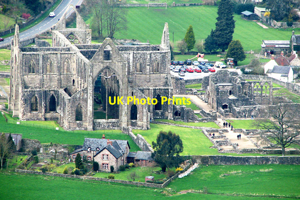 Photo 6"x4" Tintern Abbey from the South East Chapel Hill\/SO5200 c2006